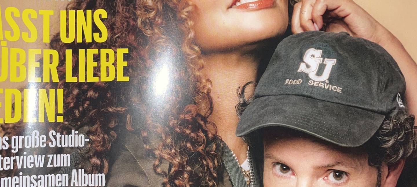 Max Herre und Joy Denalane auf dem Cover des Musikexpress, November 2024.