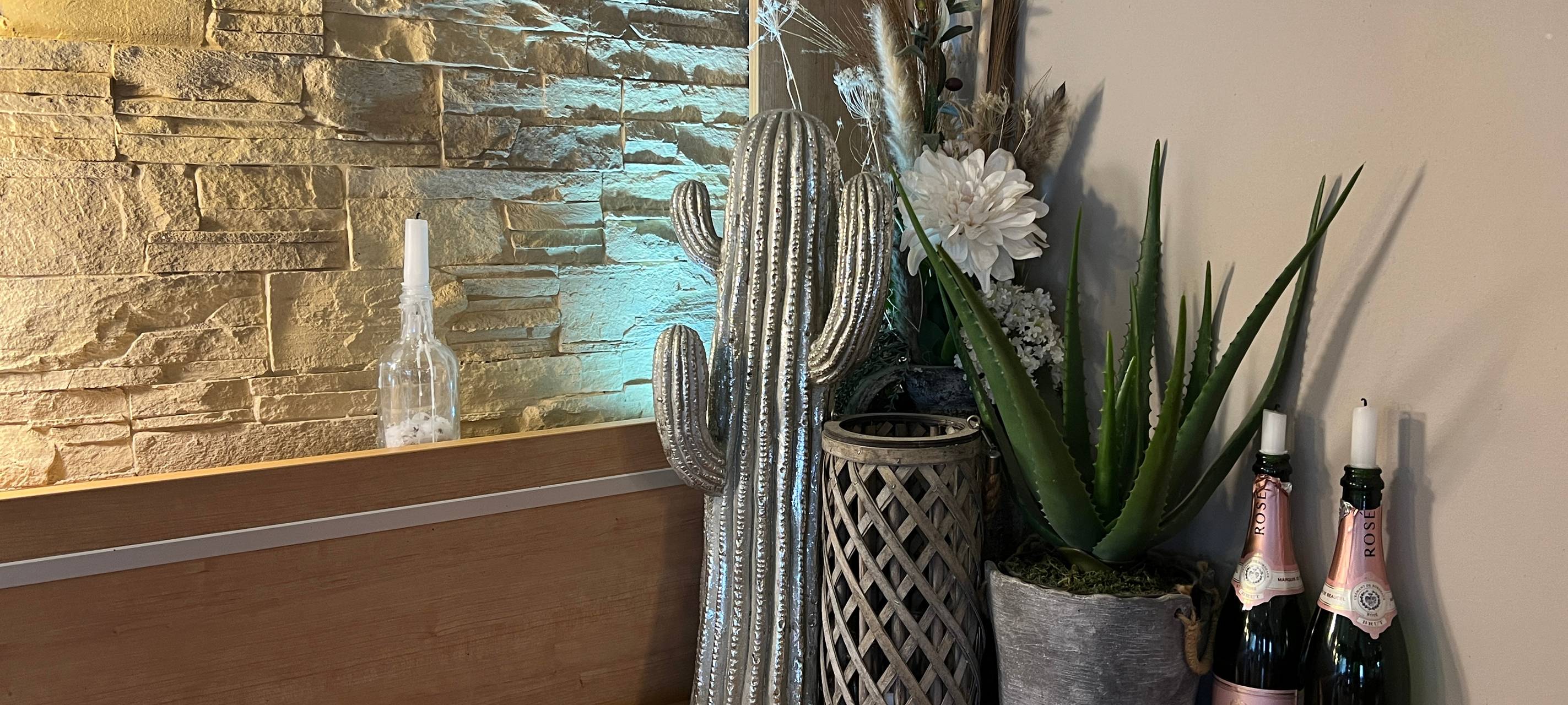 Dekoration im Innenbereich des Hellerhofer Restaurants Hotte Hü