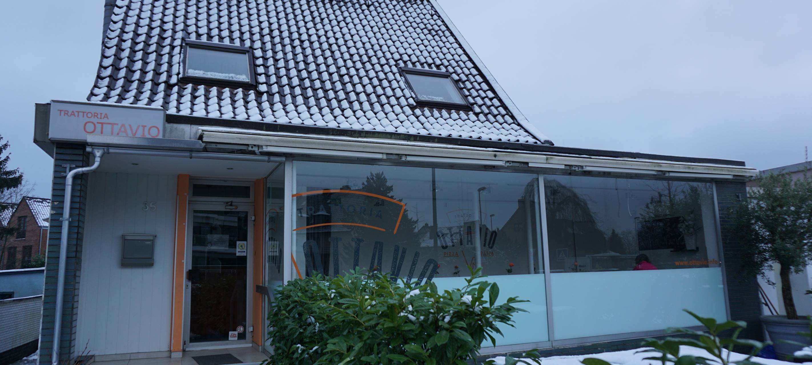 Zu sehen ist das Restaurant " Trattoria Ottavio" in Düsseldorf Angermund.