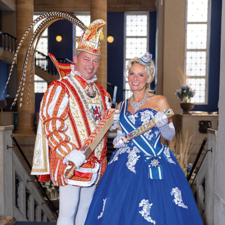 Das Düsseldorfer Prinzenpaar 2024/2025 Prinz Andreas I. & Venetia Evelyn.