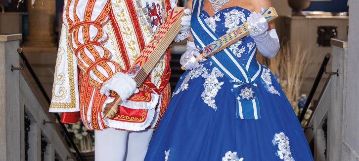 Das Düsseldorfer Prinzenpaar 2024/2025 Prinz Andreas I. & Venetia Evelyn.