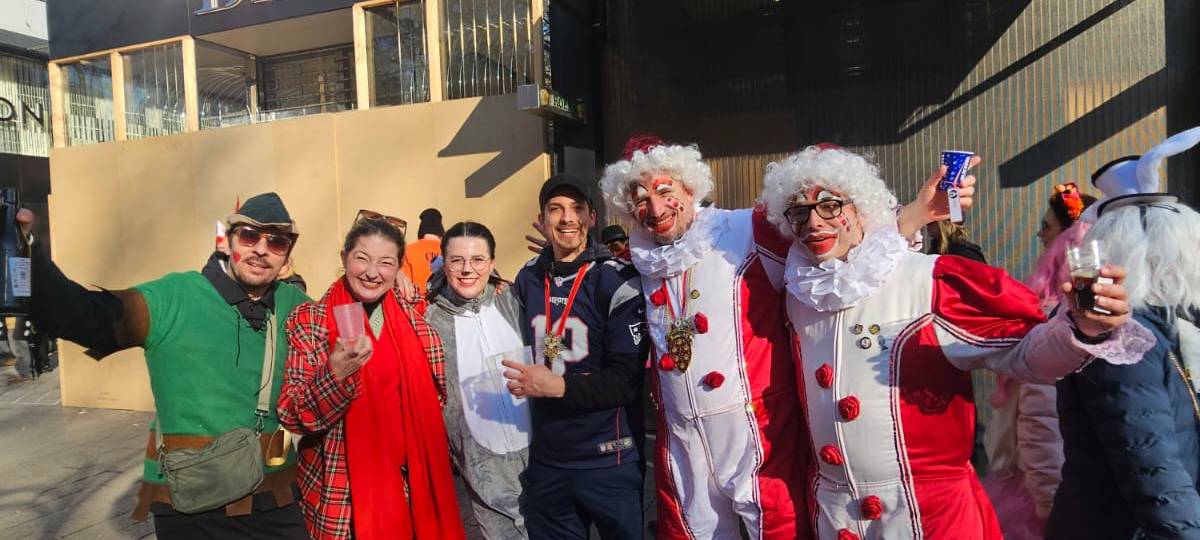 Auch ein Teil des Antenne-Düsseldorf-Teams war in diesem Jahr beim Kö-Treiben unterwegs.