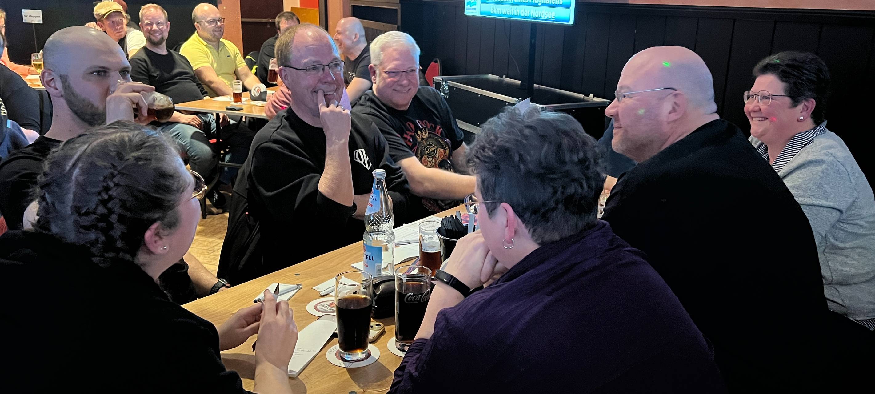 Das Team "GPT - Gehirn perfekt trainiert" beim Antenne-Düsseldorf-Kneipenquiz Vol.6