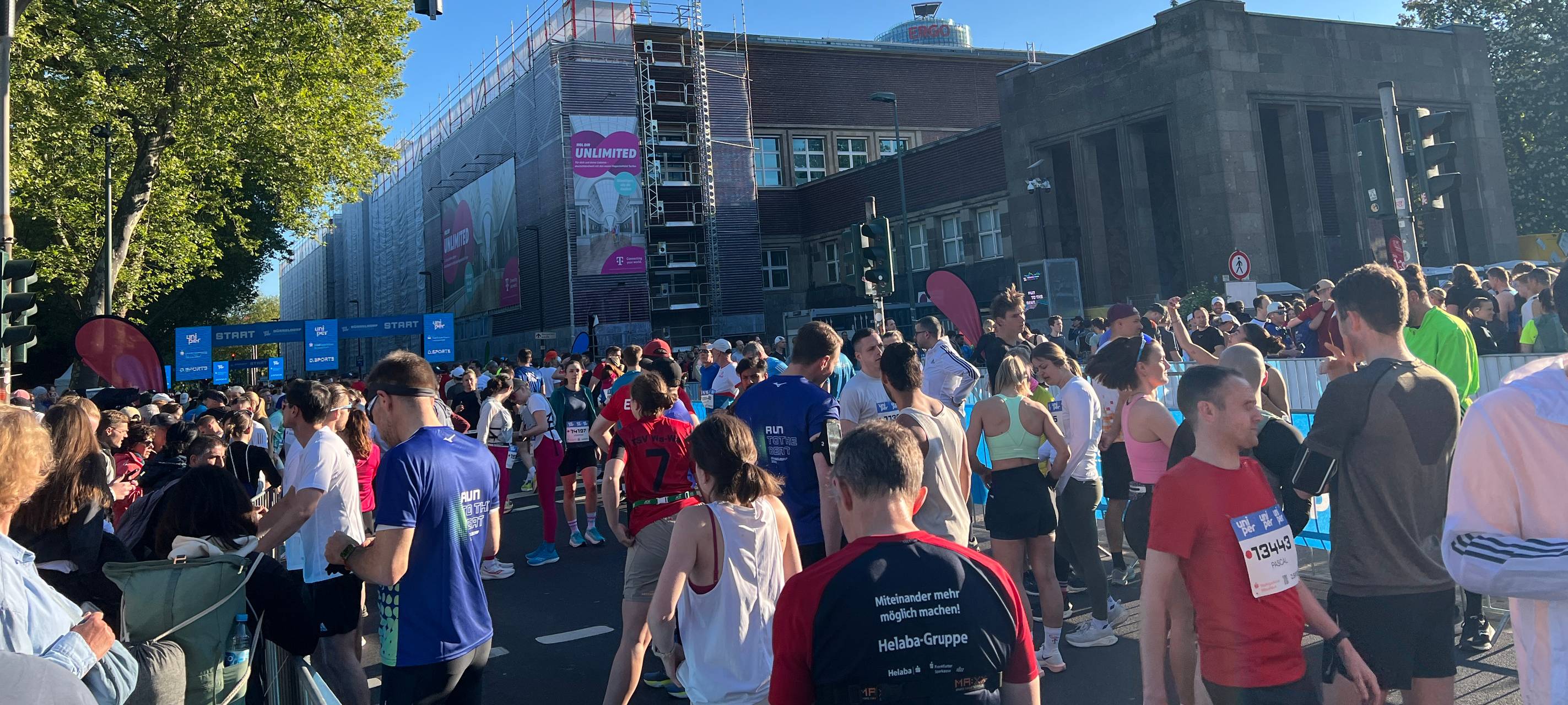 Viel los beim großen Marathon in Düsseldorf.