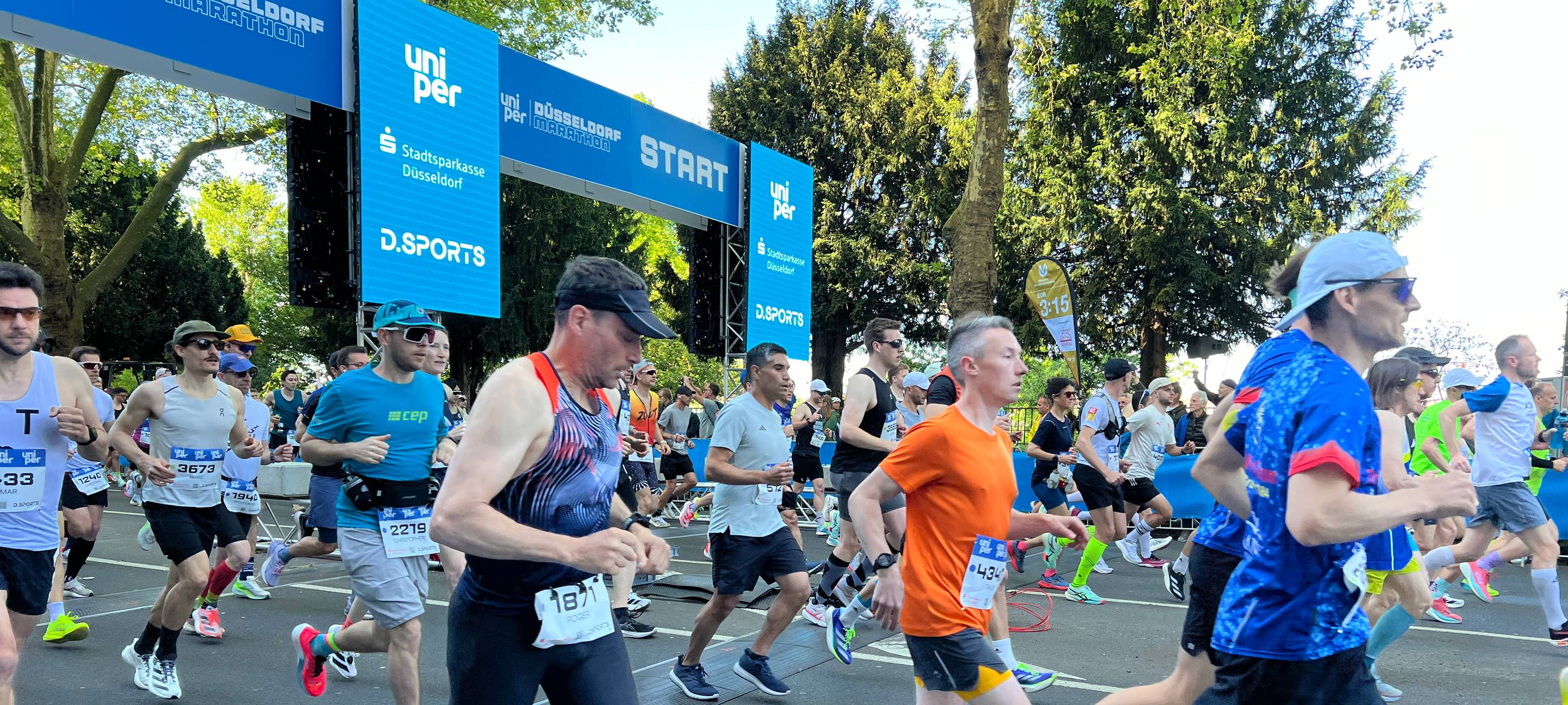 Los geht's mit dem Marathon in Düsseldorf.