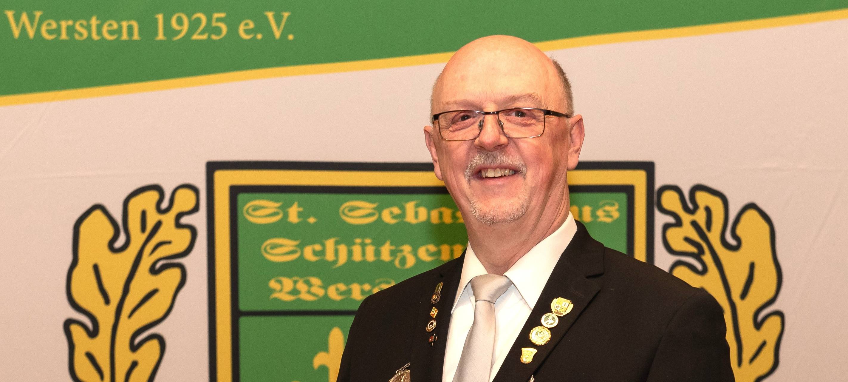 Michael Schulz, der 1. Vorsitzender St. Seb. Schützenverein-Düsseldorf Wersten 1925 e.V.