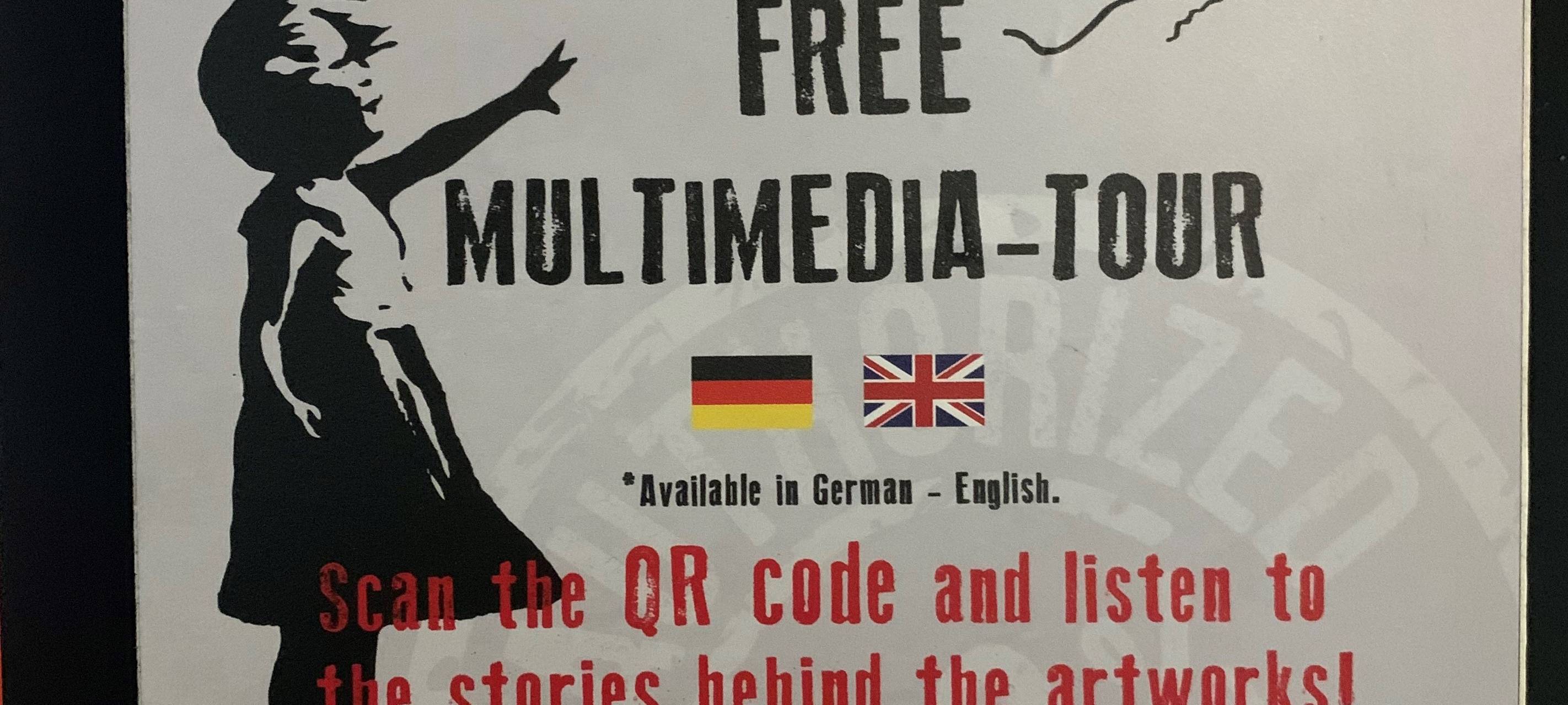 Ein Plakat zur Ausstellung "the World of Banksy"