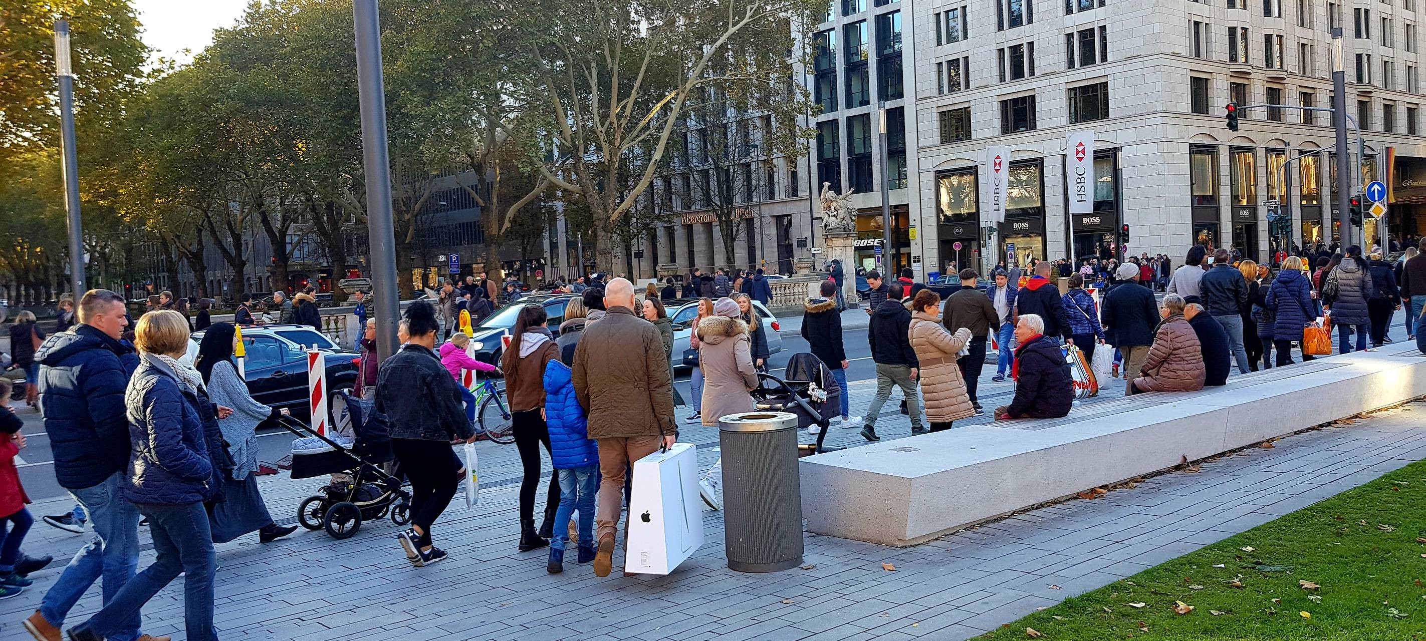 Passanten werden gezählt