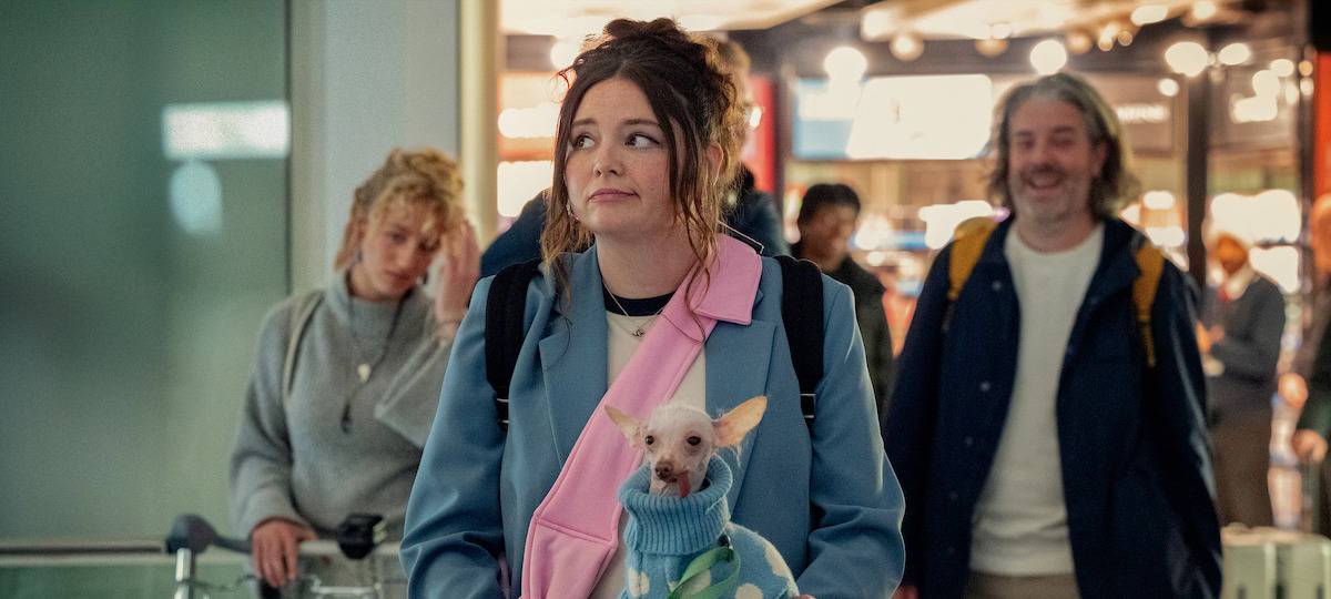 Jessica am Flughafen.