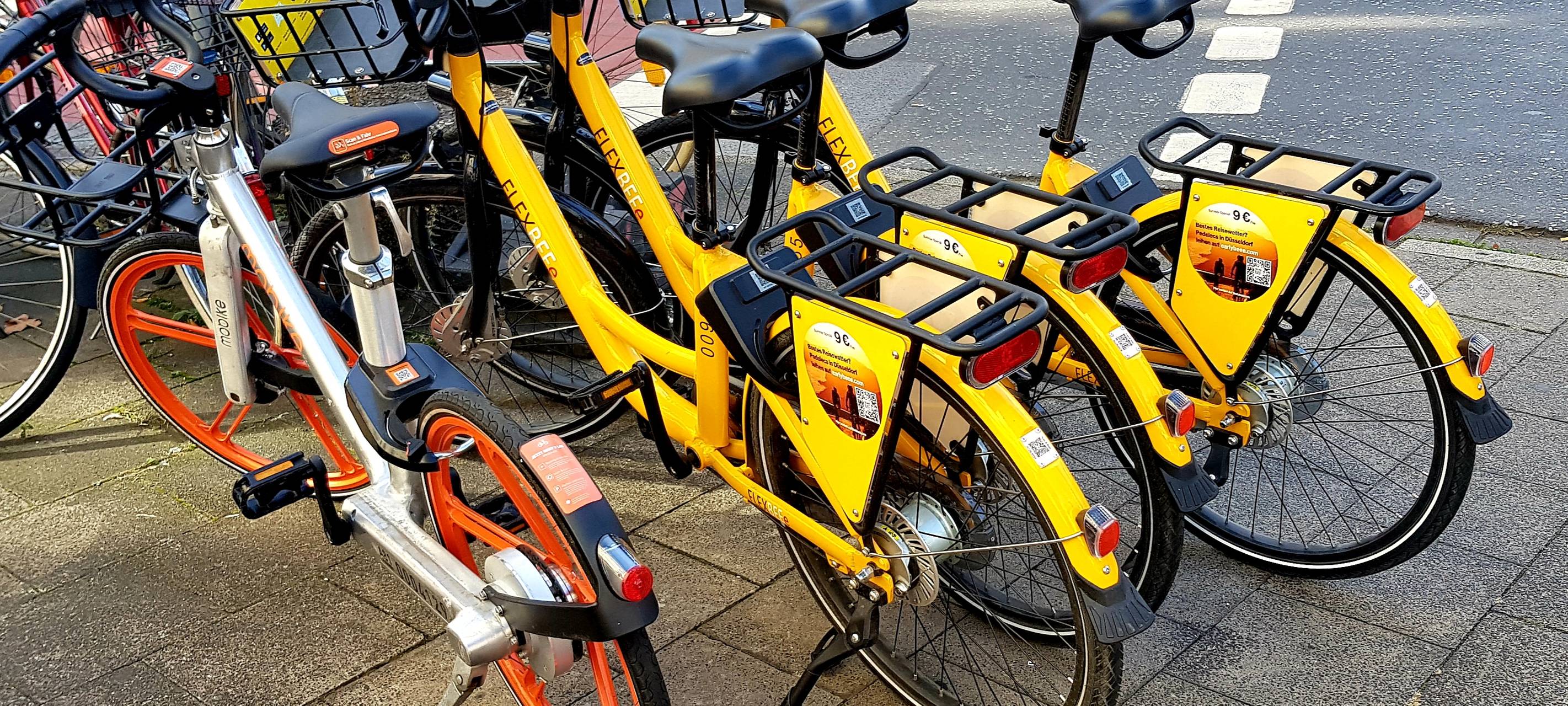 Corona & Leihfahrräder in Düsseldorf