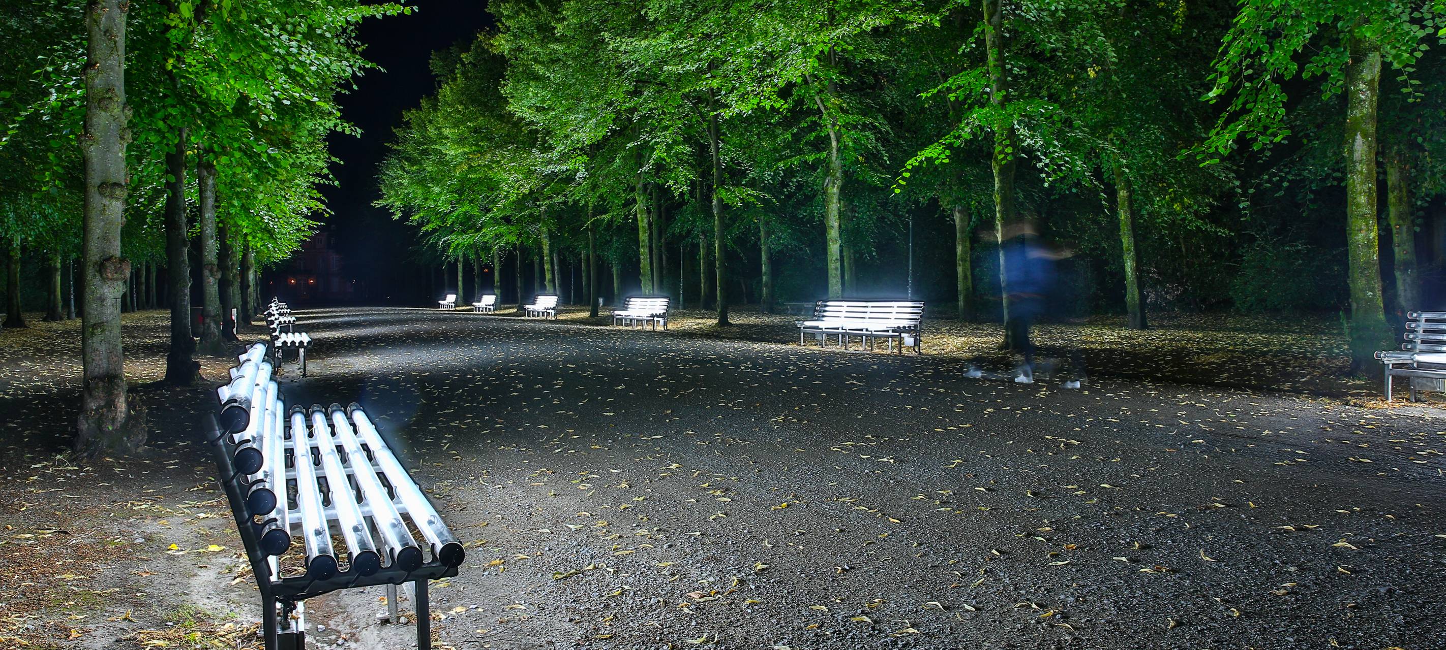 Düsseldorfer Lichtbänke sind wieder in Betrieb