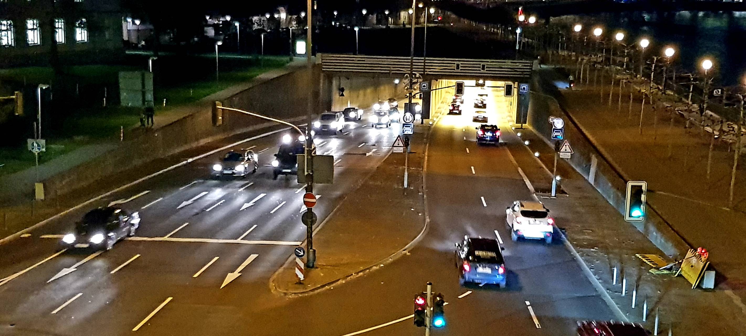 Rheinufertunnel wird nachts gesperrt