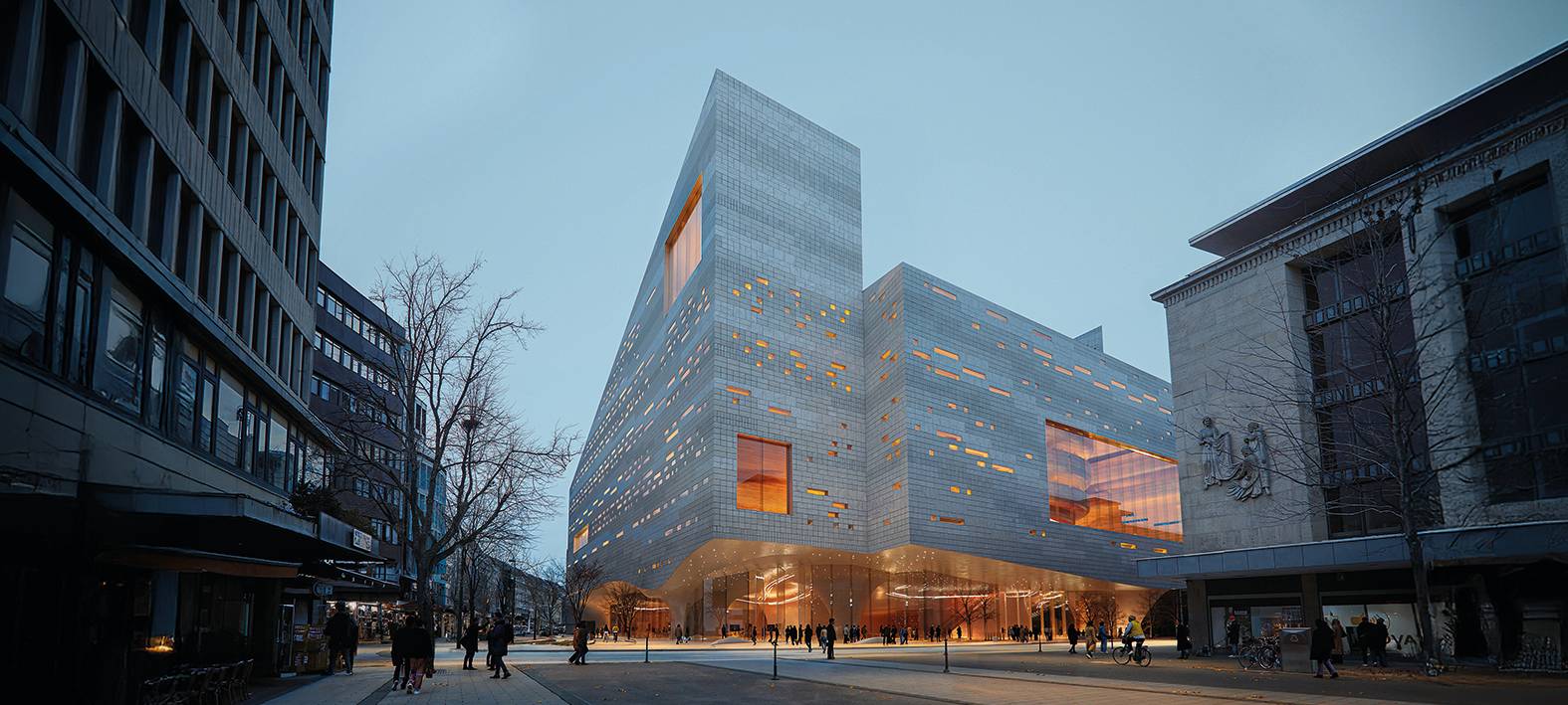 Der 1. Platz beim Generalplanungswettbewerb "Opernhaus der Zukunft": Der Entwurf des Architekturbüros "Snøhetta Oslo AS" aus Oslo.