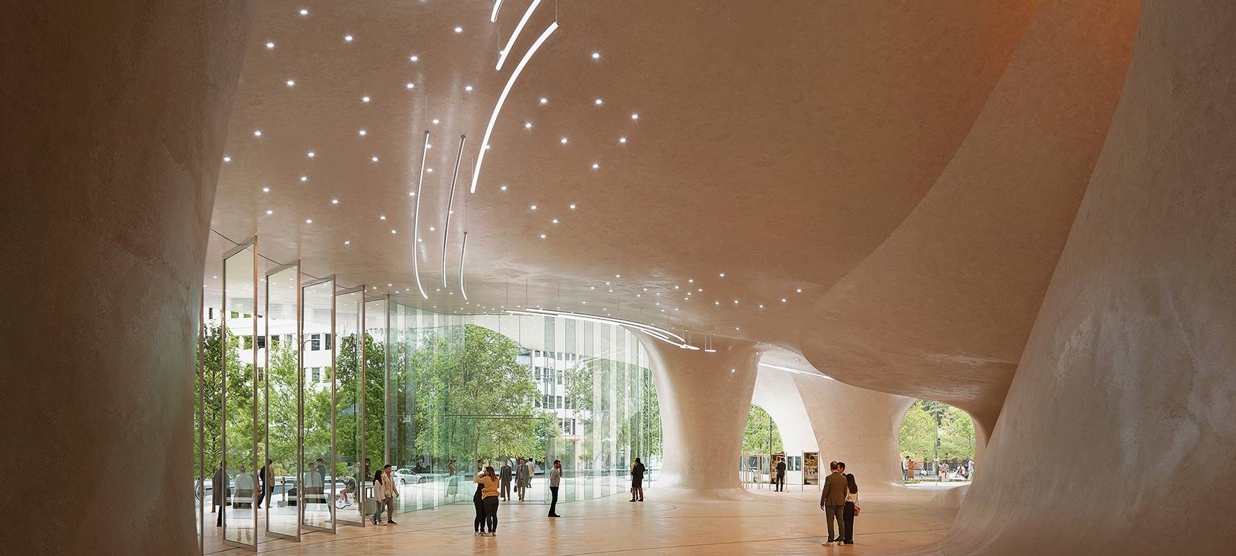 Der Entwurf des Architekturbüros "Snøhetta Oslo AS" aus Oslo wurde vom Preisgericht des Generalplanungswettbewerbs "Opernhaus der Zukunft" als Erstplatzierter gekürt.