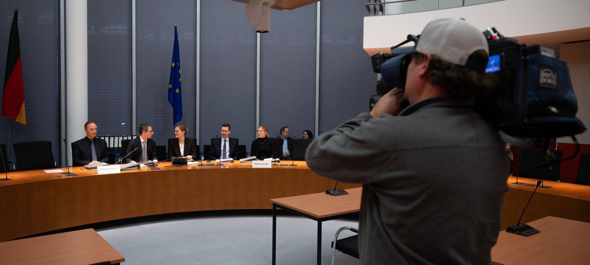 Sitzung des Wahlprüfungsausschusses des Bundestages