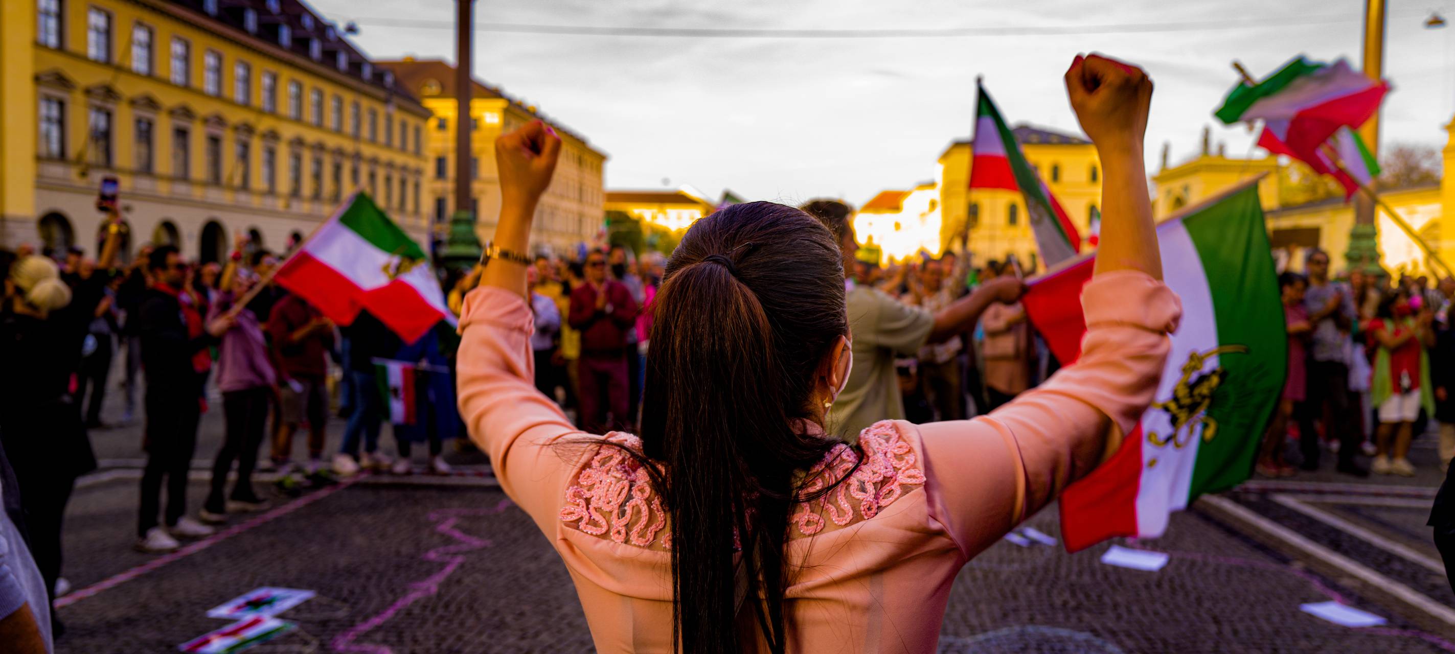 Protest gegen die Unterdrückung im Iran.
