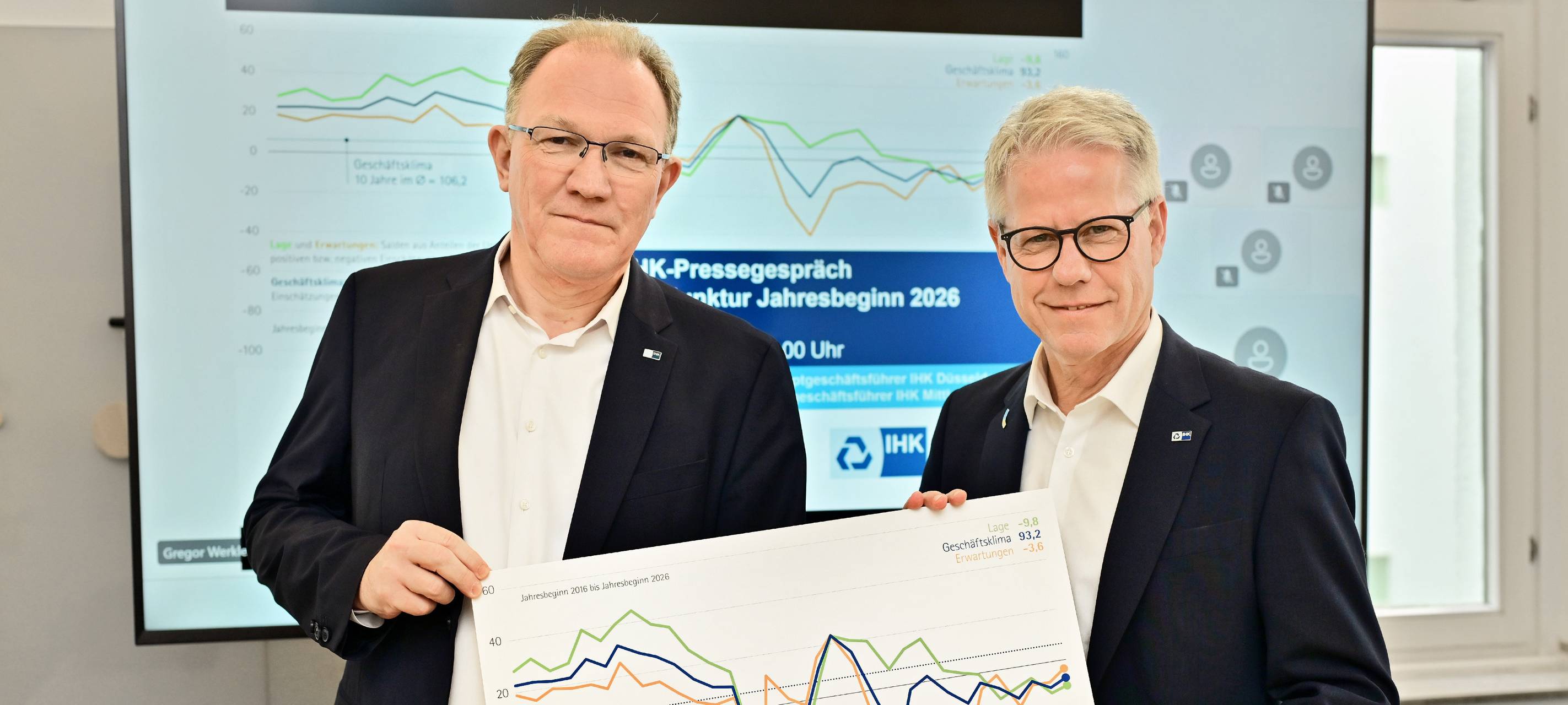 IHK-Geschäftsführer präsentieren den aktuellen Konjunkturbericht