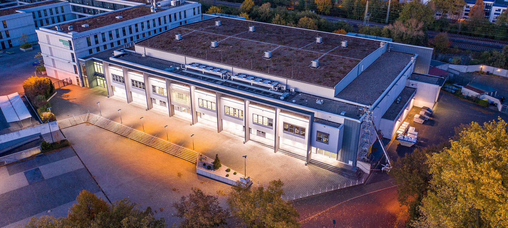 Eine Luftaufnahme vom CASTELLO in Reisholz