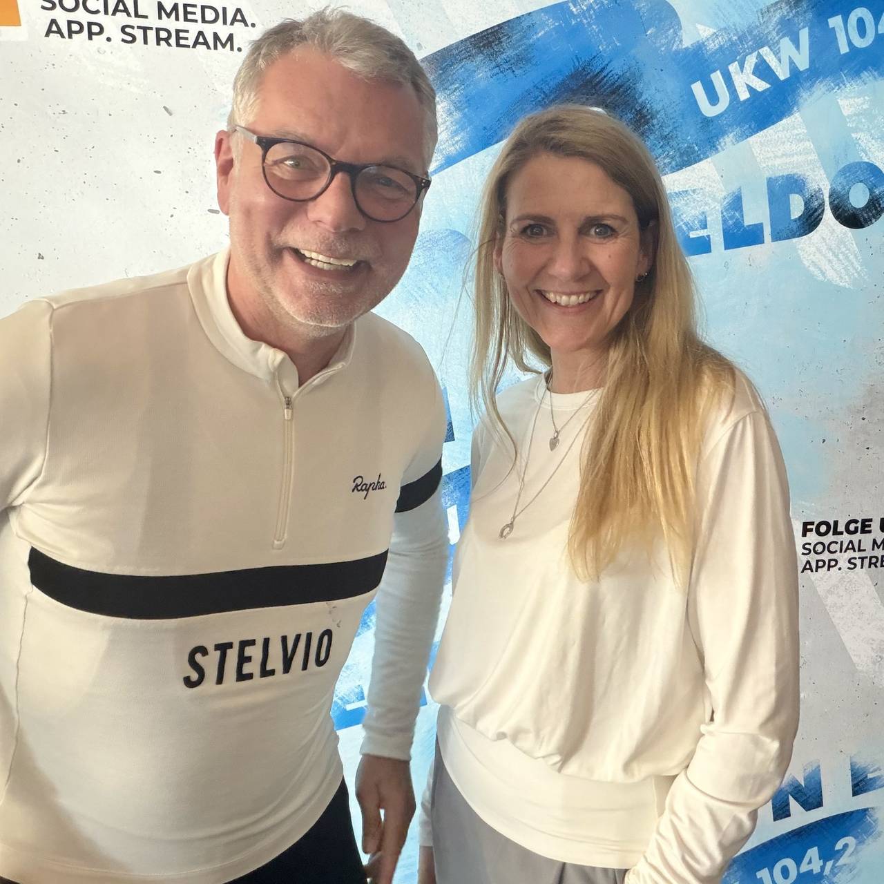 Claudia Monréal, Moderatorin bei Antenne Düsseldorf mit Uwe Willer, GF vom CC