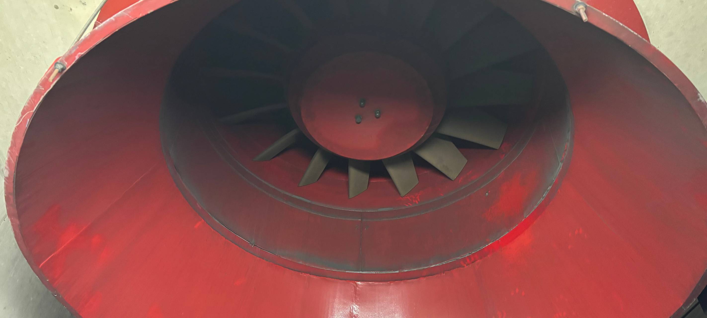 Ein Ventilator des Rheinufertunnels