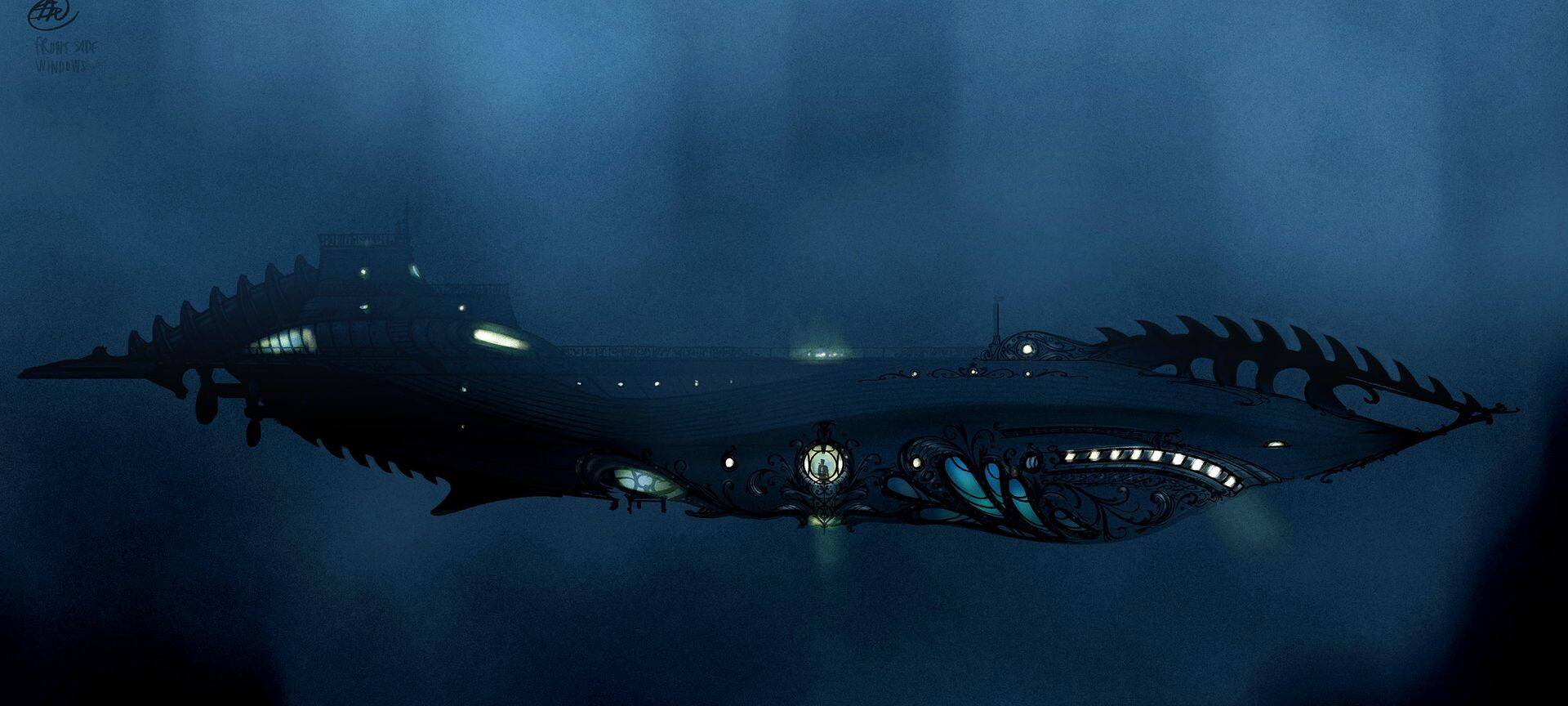 Die Nautilus taucht ab.