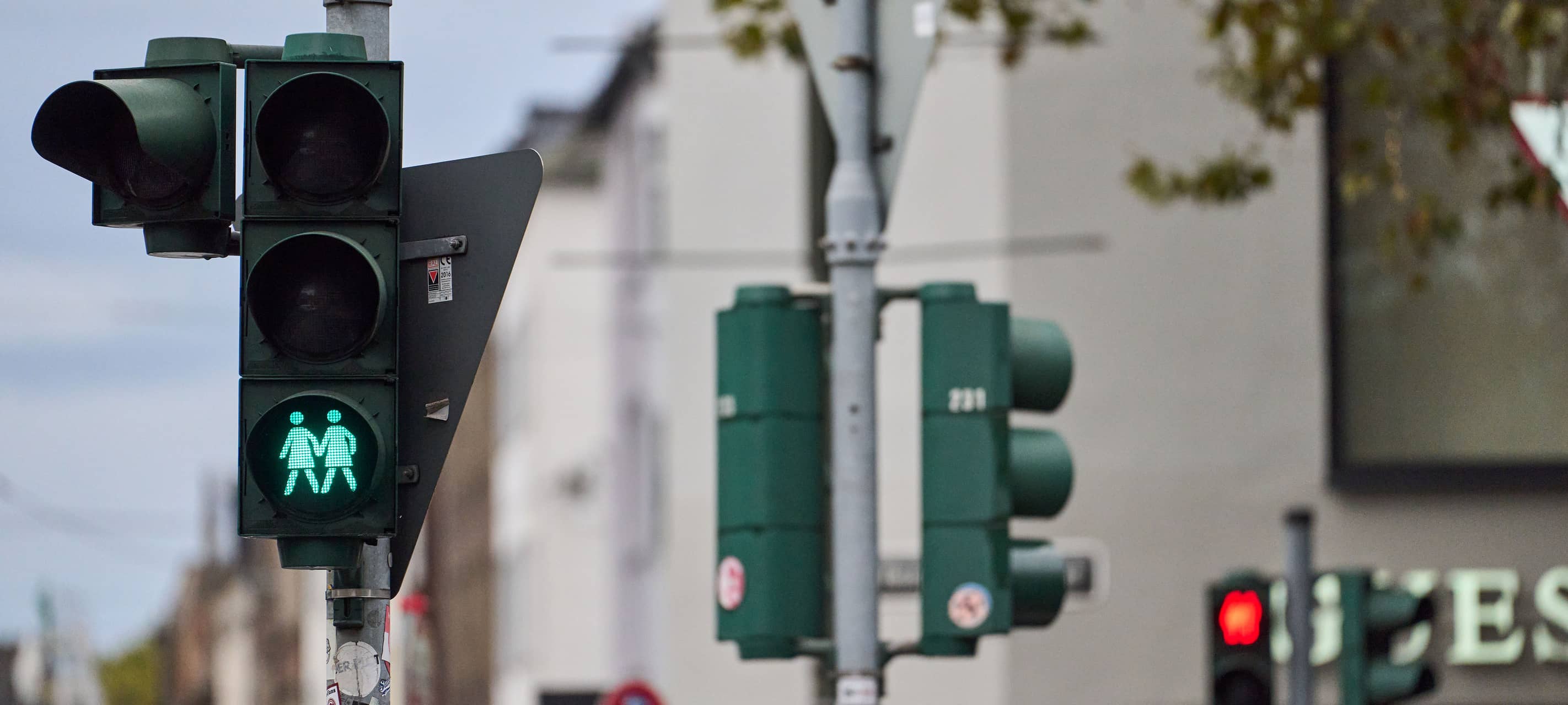 Vielfalts-Ampelpärchen in Düsseldorf