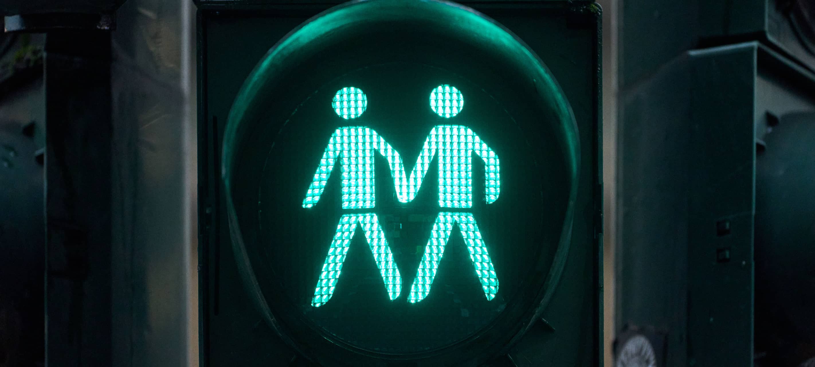 Vielfalts-Ampelpärchen in Düsseldor