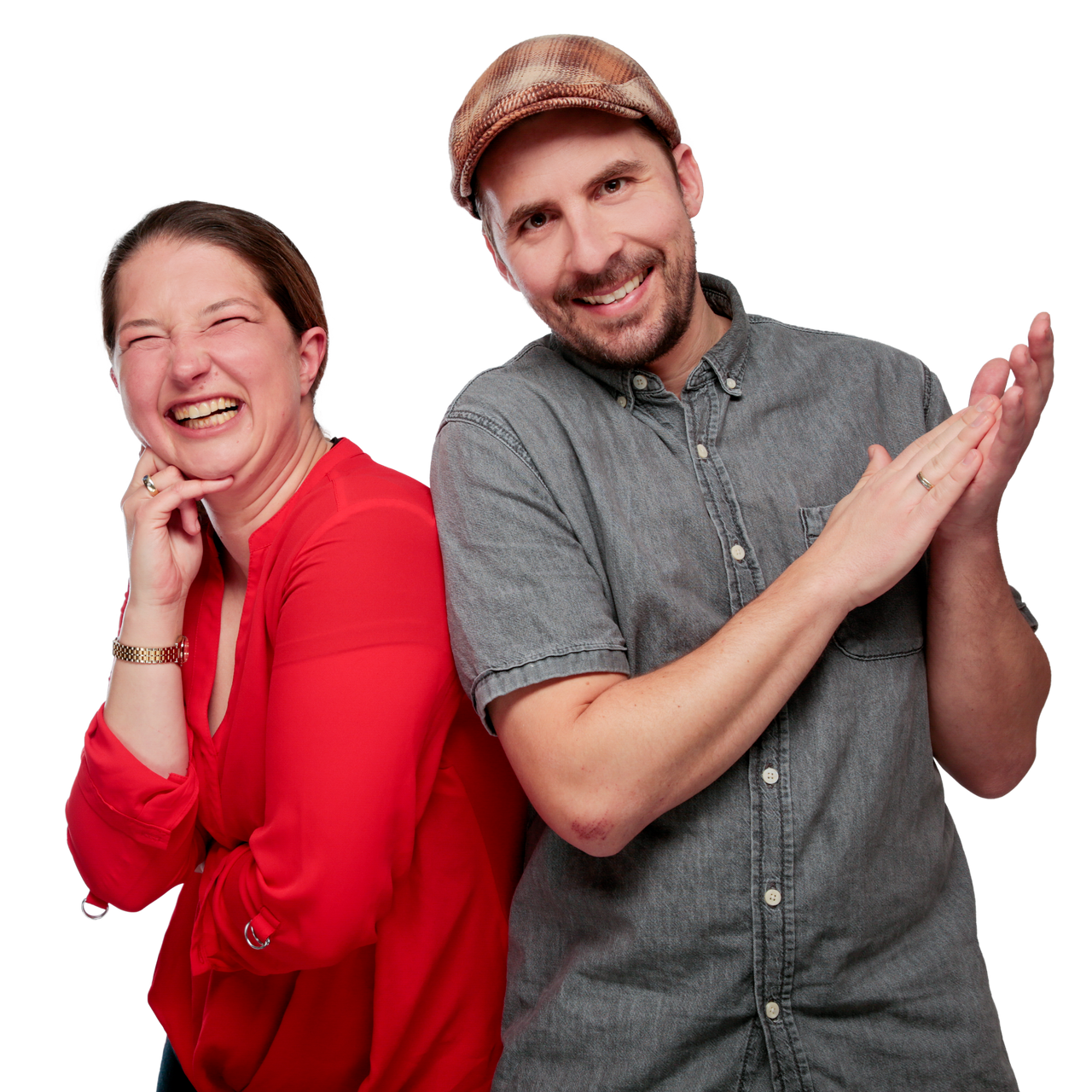 Unser Morgenteam Celina von Schweinichen und Arne Klüh.