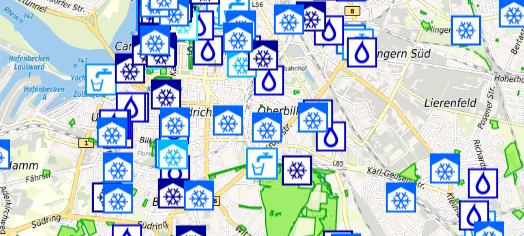 Viele kühle Plätze für heiße Tage zeigt die "Karte der kühlen Orte".