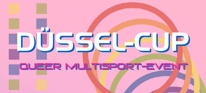 Ein Info-Flyer zum Düssel-Cup.