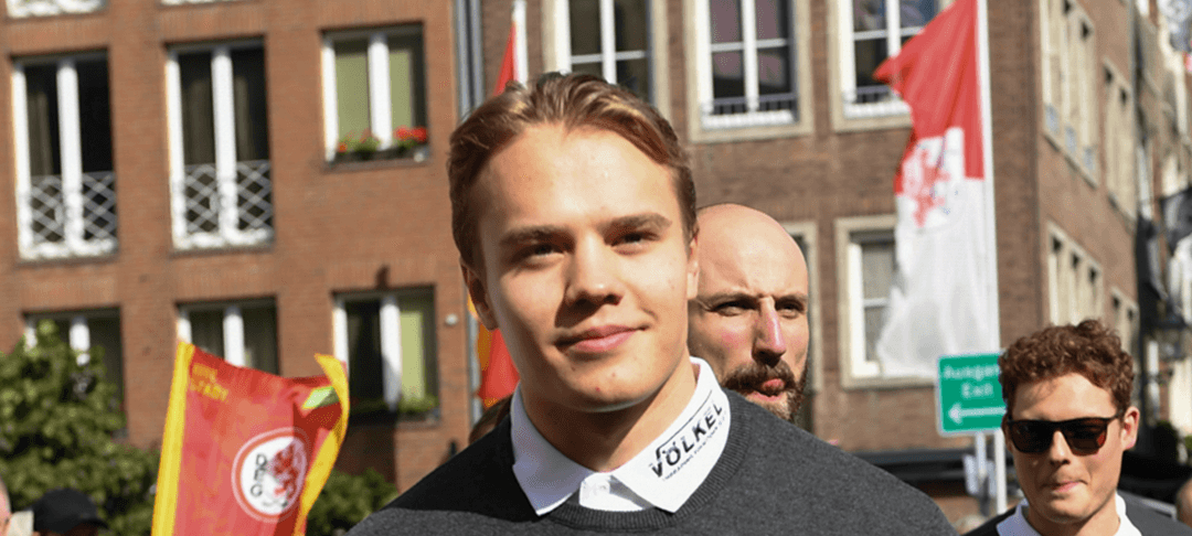 DEG-Neuzugang Daniel Assavolyuk auf der Saisoneröffnung der DEG.