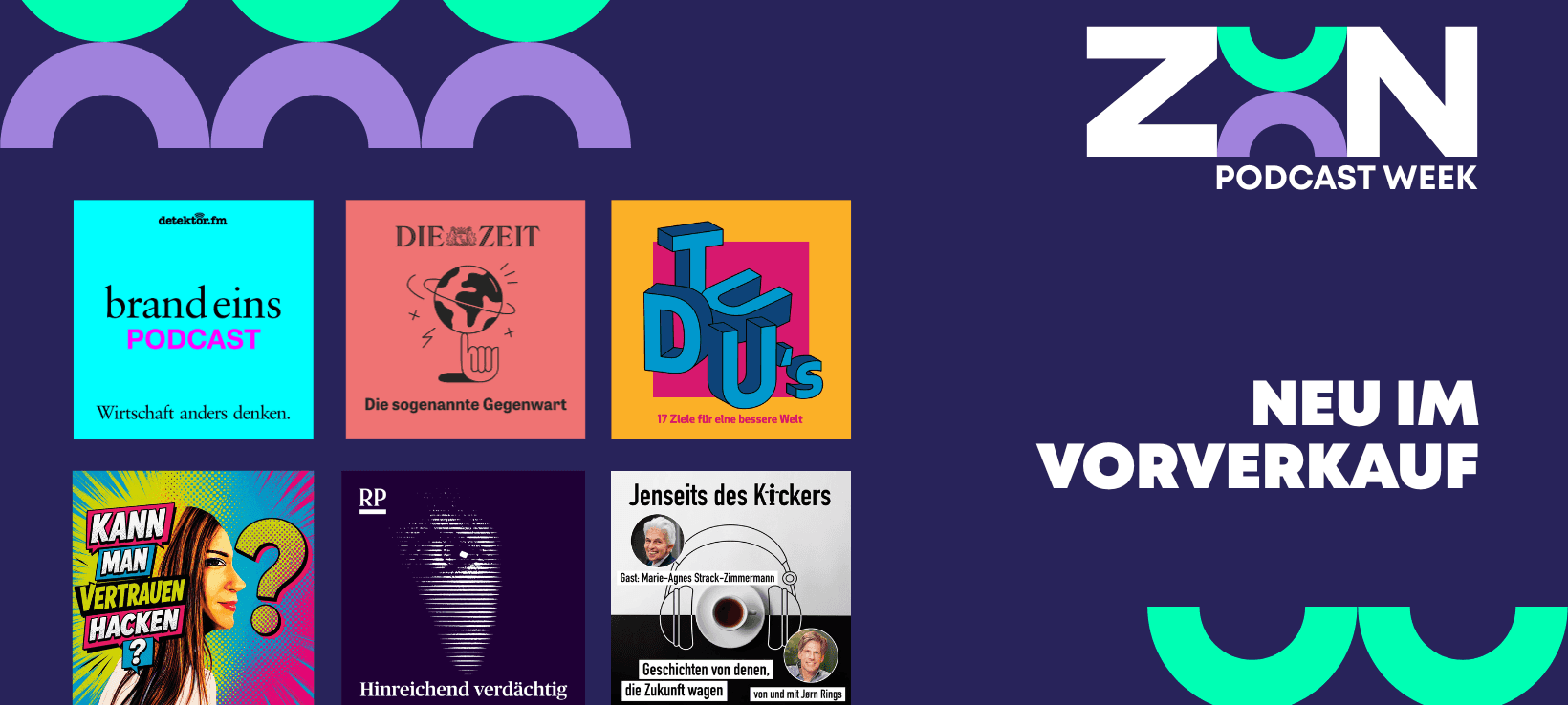 Plakat der Zoon Podcast Week.