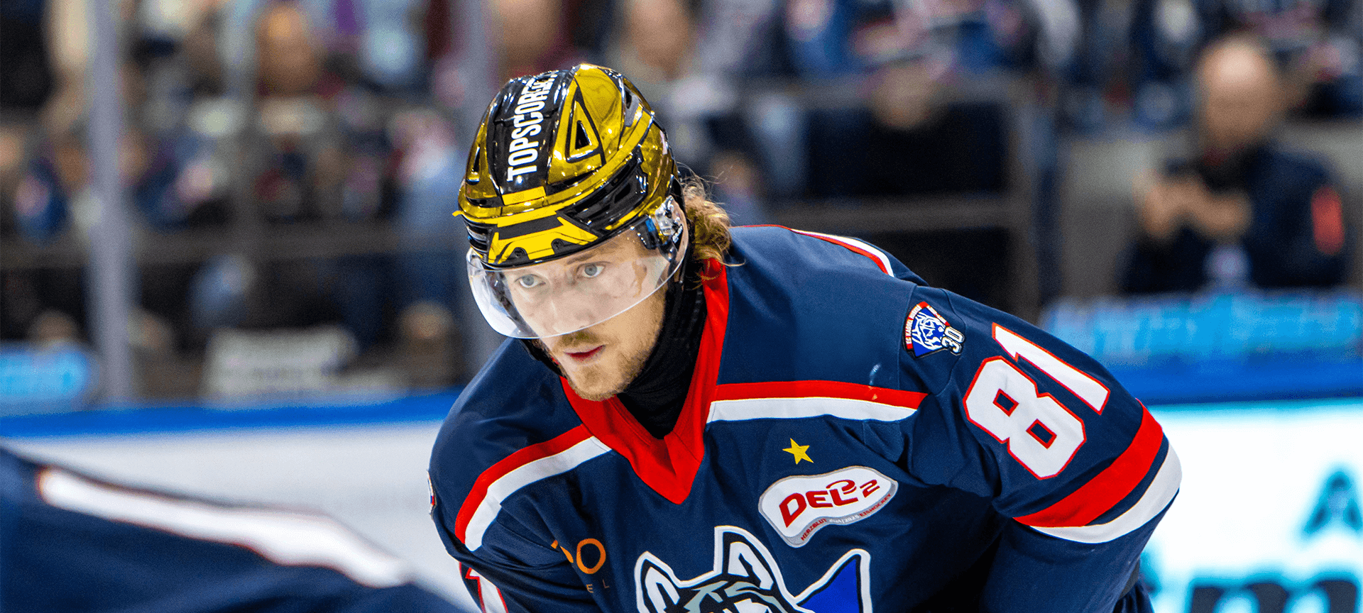 DEG-Neuzugang Ryan Olsen im Trikot der Kassel Huskies.