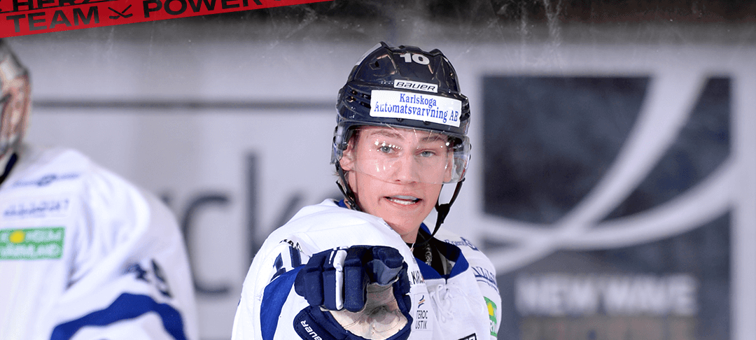 Stürmer David Rundqvist im weißen Trikot