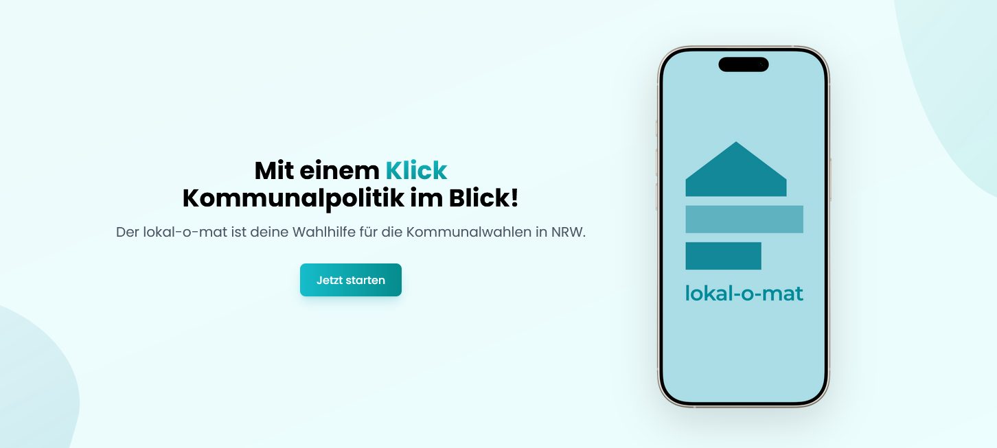 Die Handyansicht vom Lokal-o-Maten 2025.