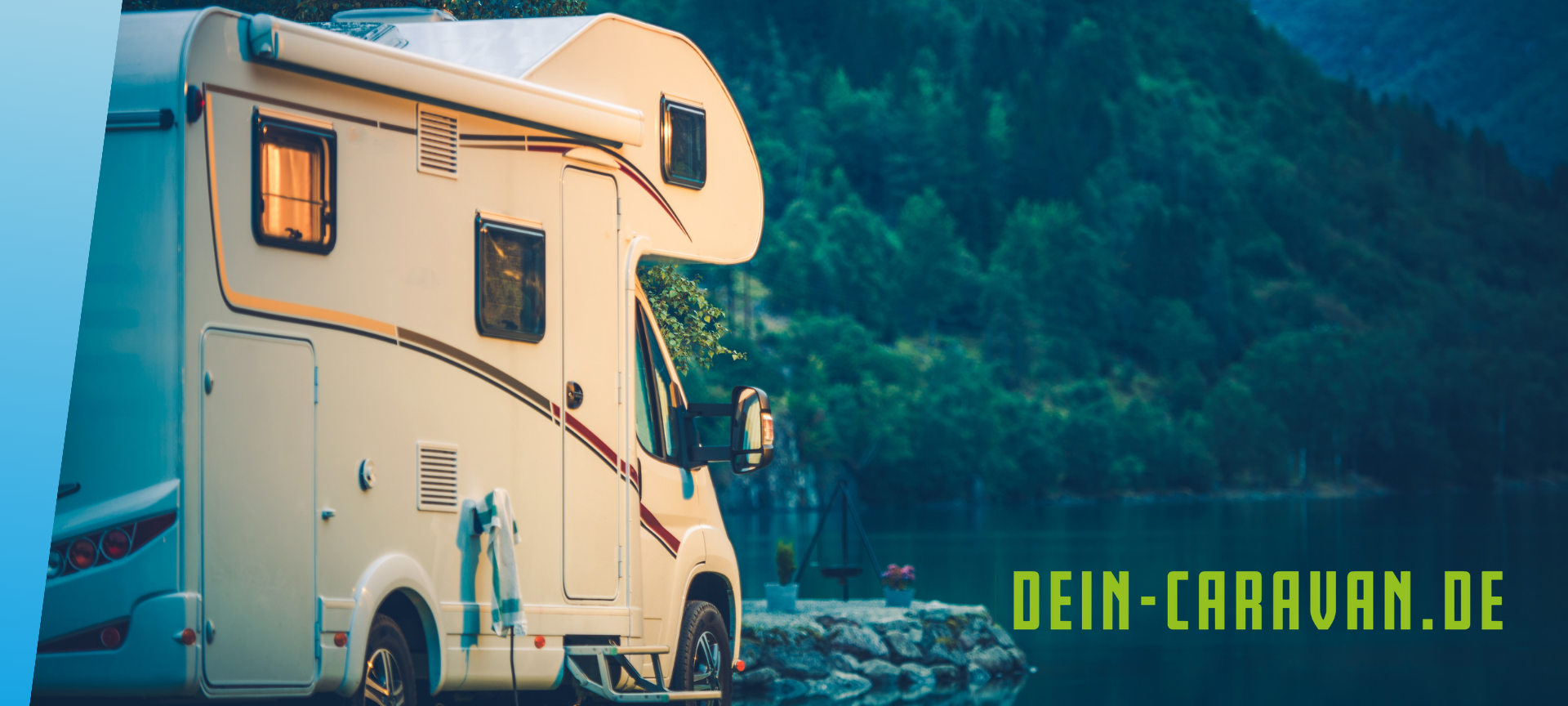 Ein Caravan am See