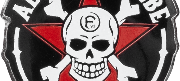 Ein "Alles aus Liebe"-Logo der Toten Hosen aus Düsseldorf.